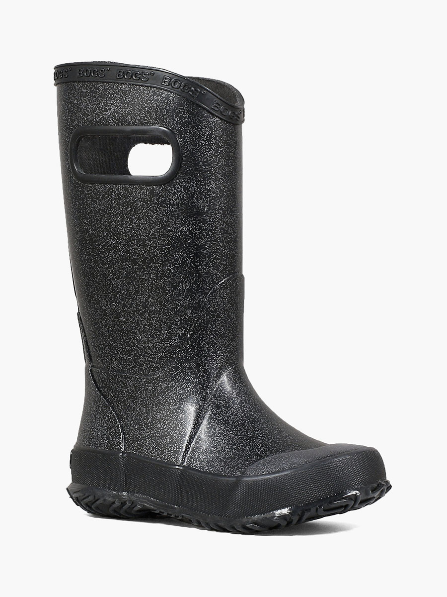 regenlaarzen met glitter voor kinderen zwart