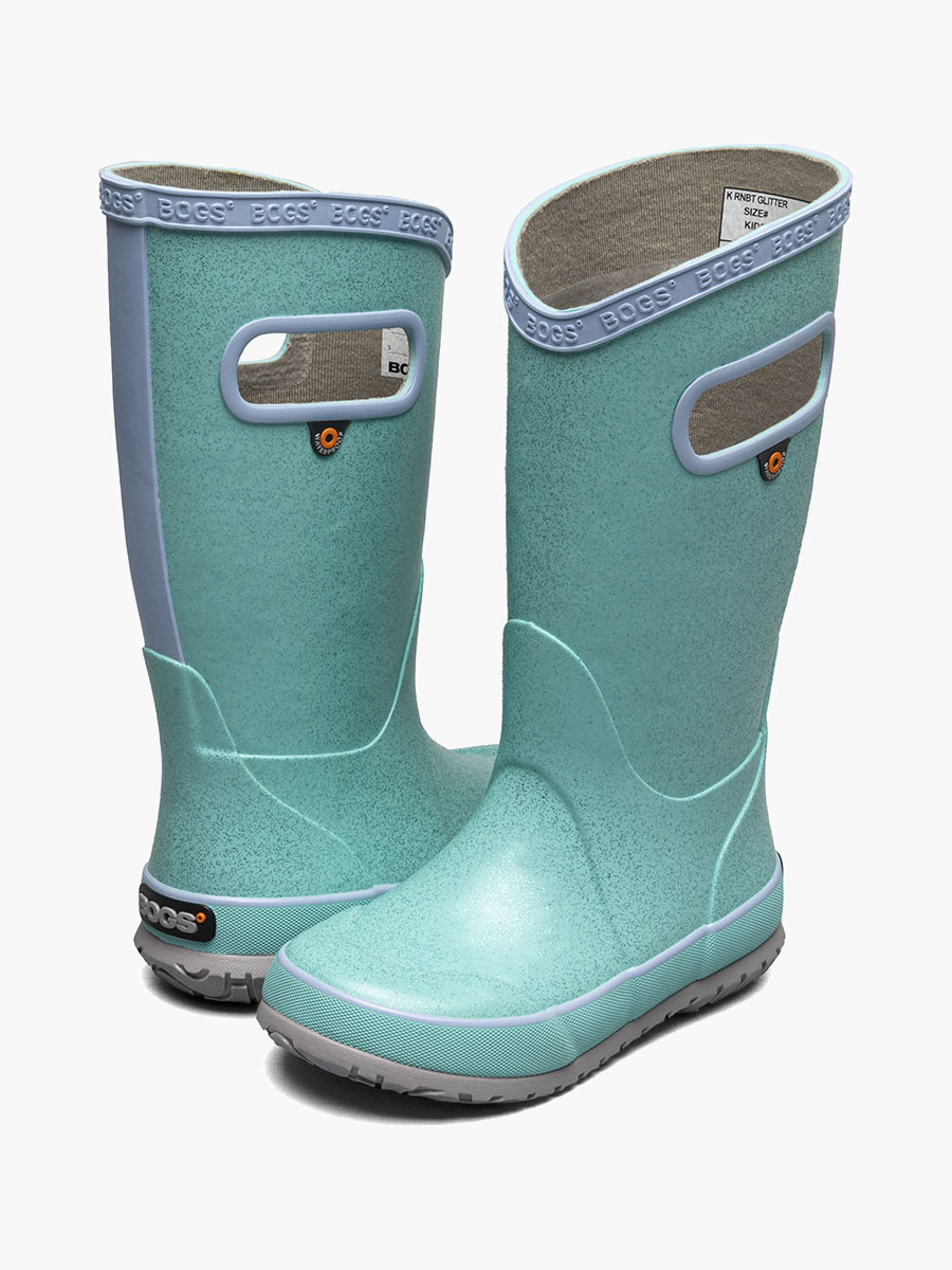 regenlaarzen met glitter voor kinderen zwart