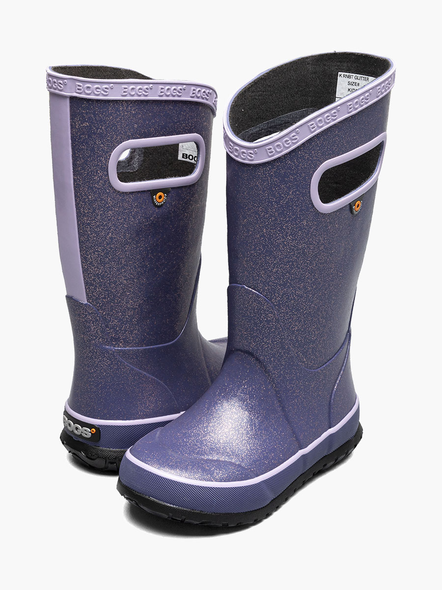 regenlaarzen met glitter voor kinderen zwart