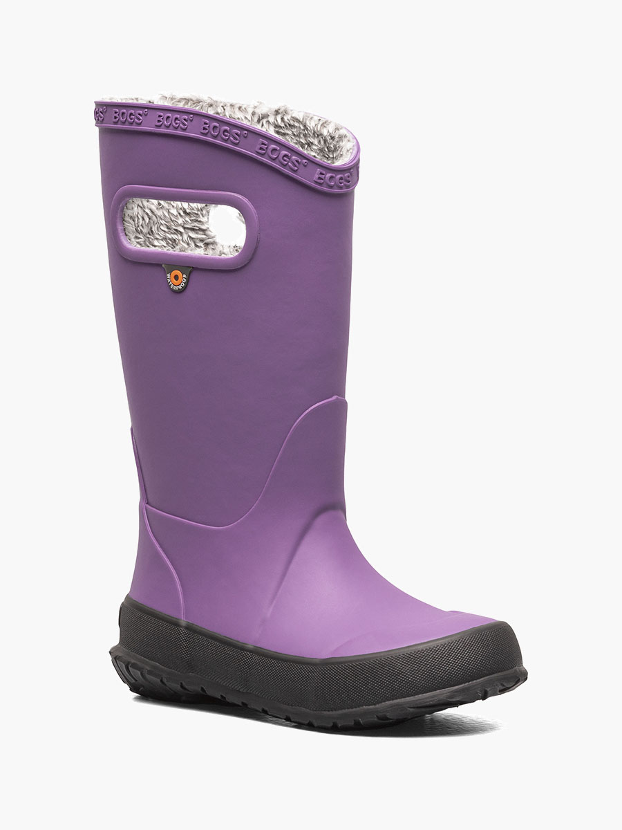 regenlaarzen van pluche voor kinderen zwart