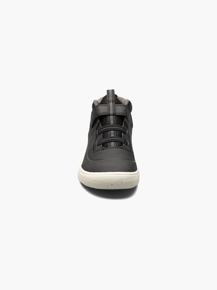 skyline kicker mid kids slip ons zwart