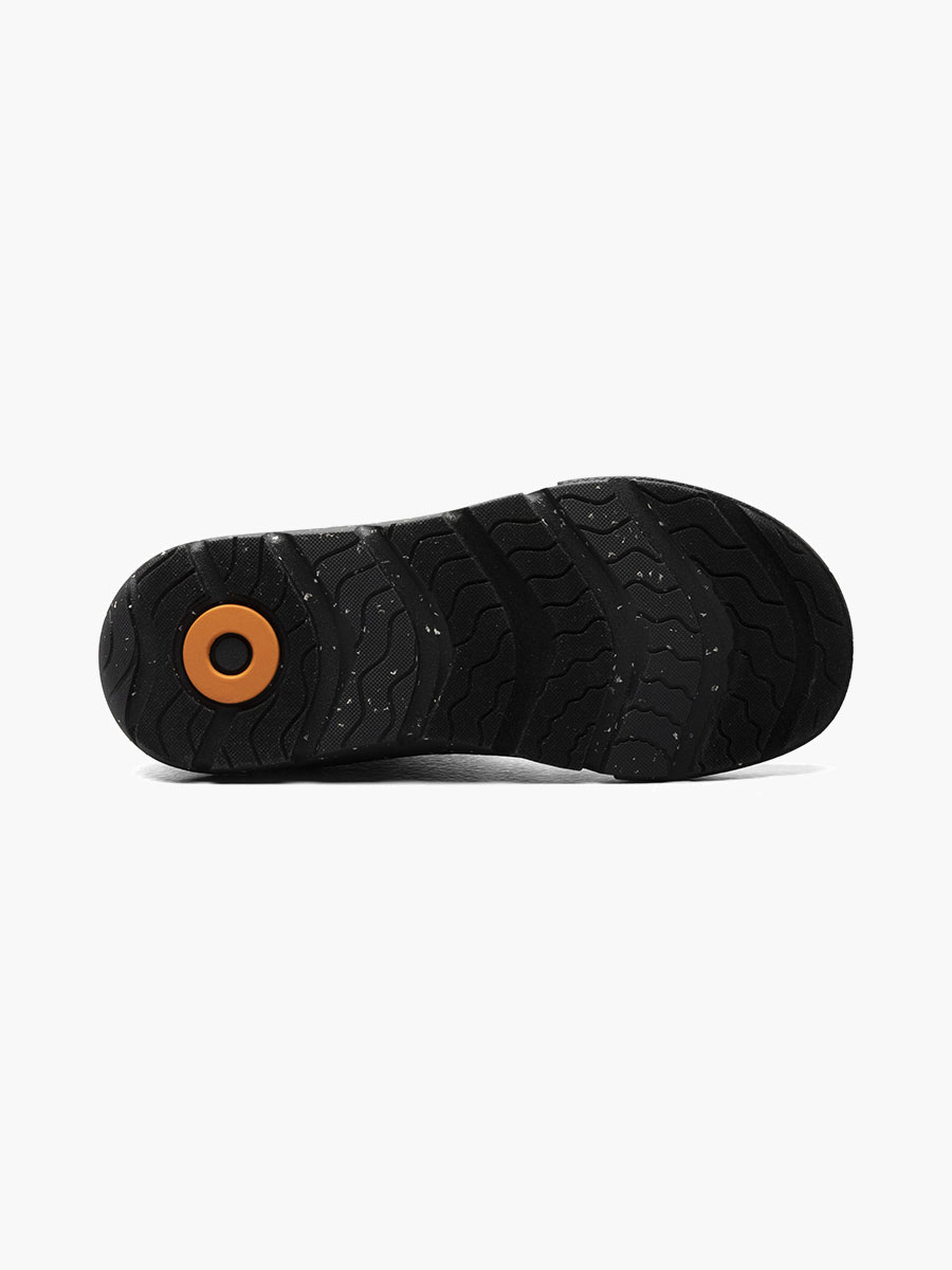 skyline kicker mid kids slip ons zwart