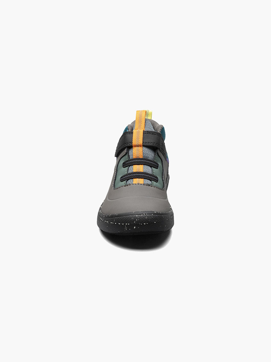 skyline kicker mid kids slip ons zwart
