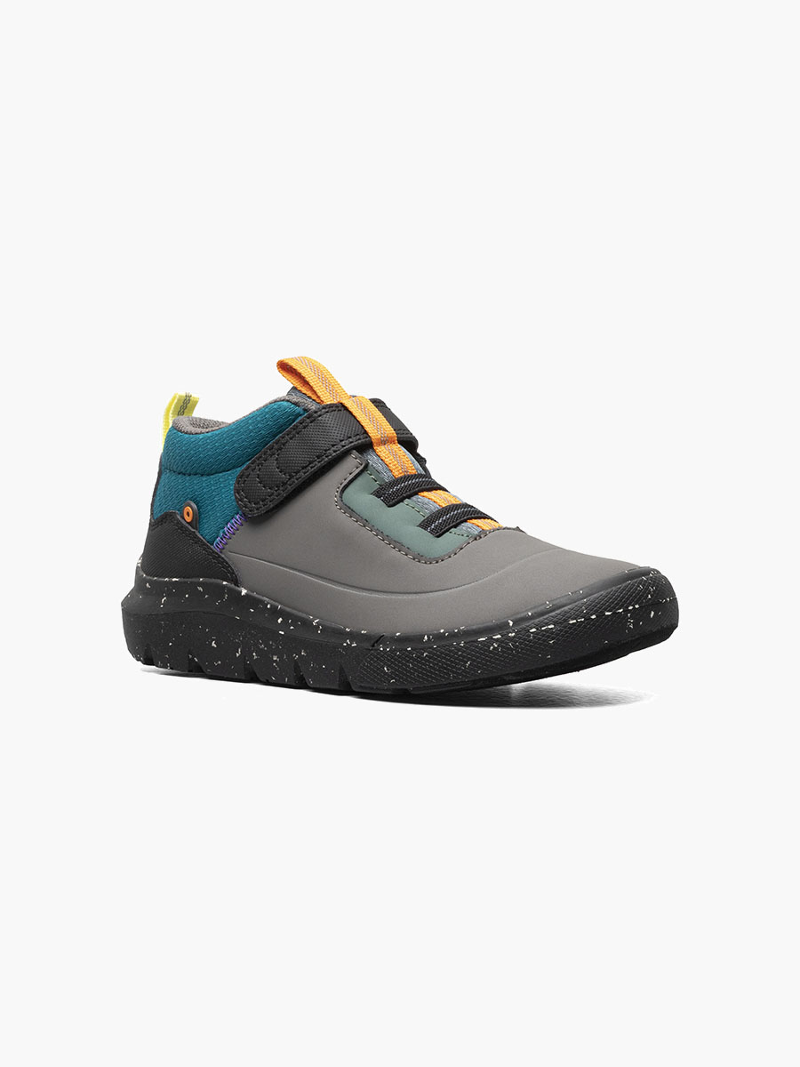 skyline kicker mid kids slip ons zwart