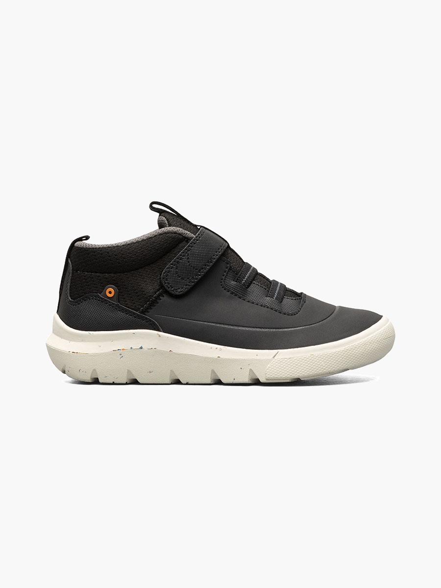 skyline kicker mid kids slip ons zwart