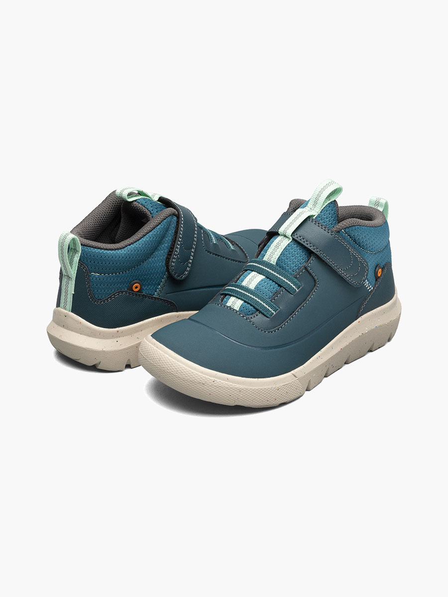 skyline kicker mid kids slip ons zwart