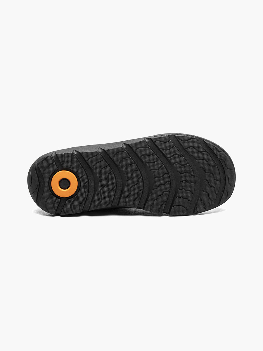 skyline kicker mid kids slip ons zwart