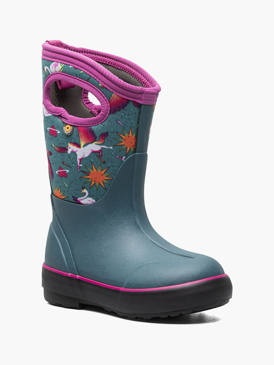 classic ii space pegasus kids 3 season boots teal multi