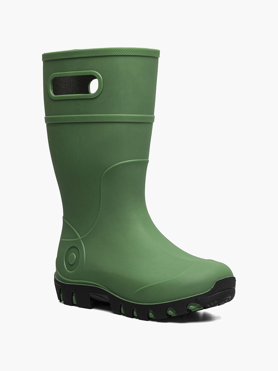 essential rain hoge kinderregenlaarzen zwart