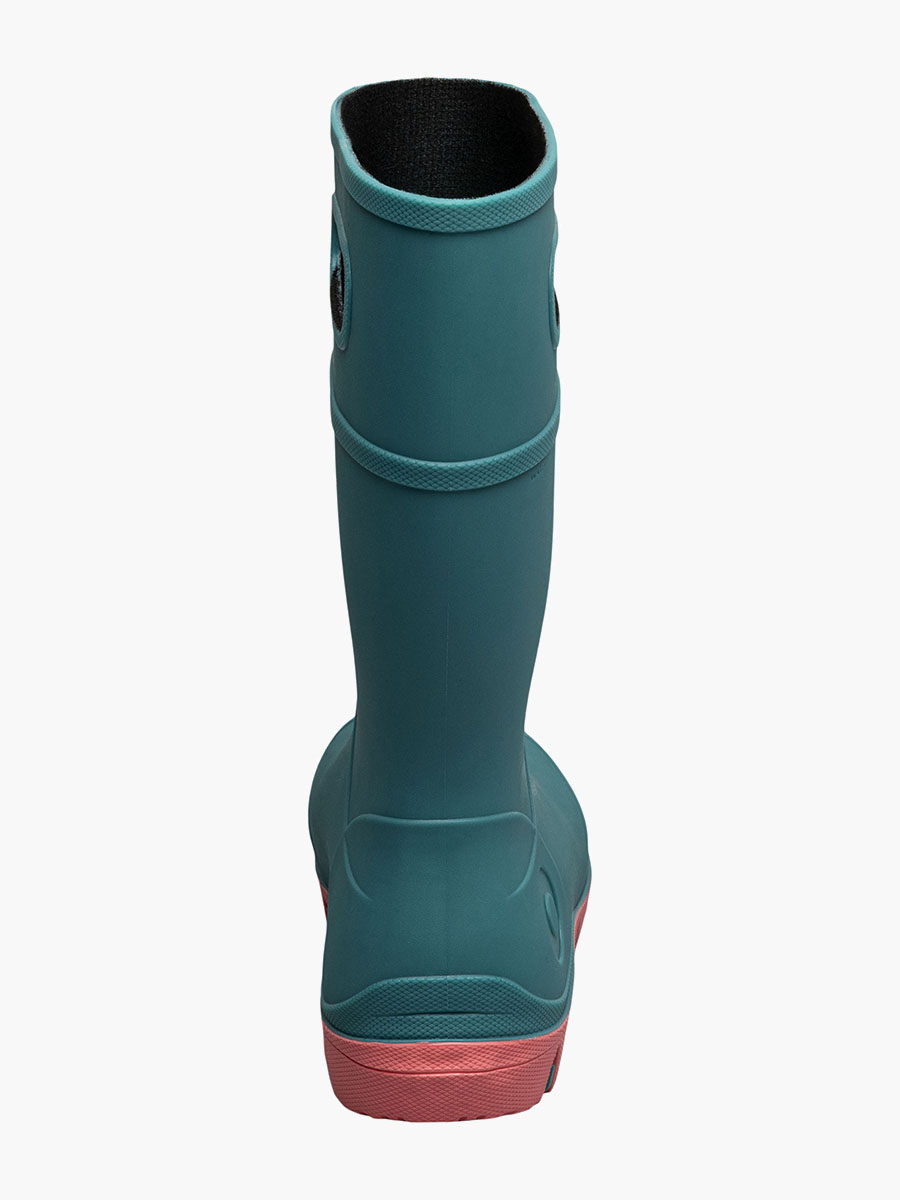 essential rain hoge kinderregenlaarzen zwart