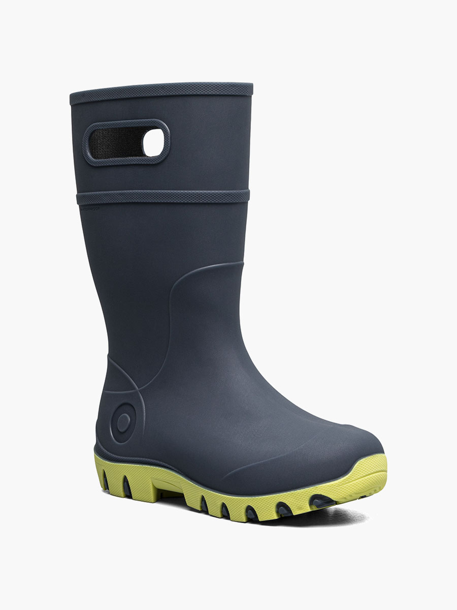 essential rain hoge kinderregenlaarzen zwart