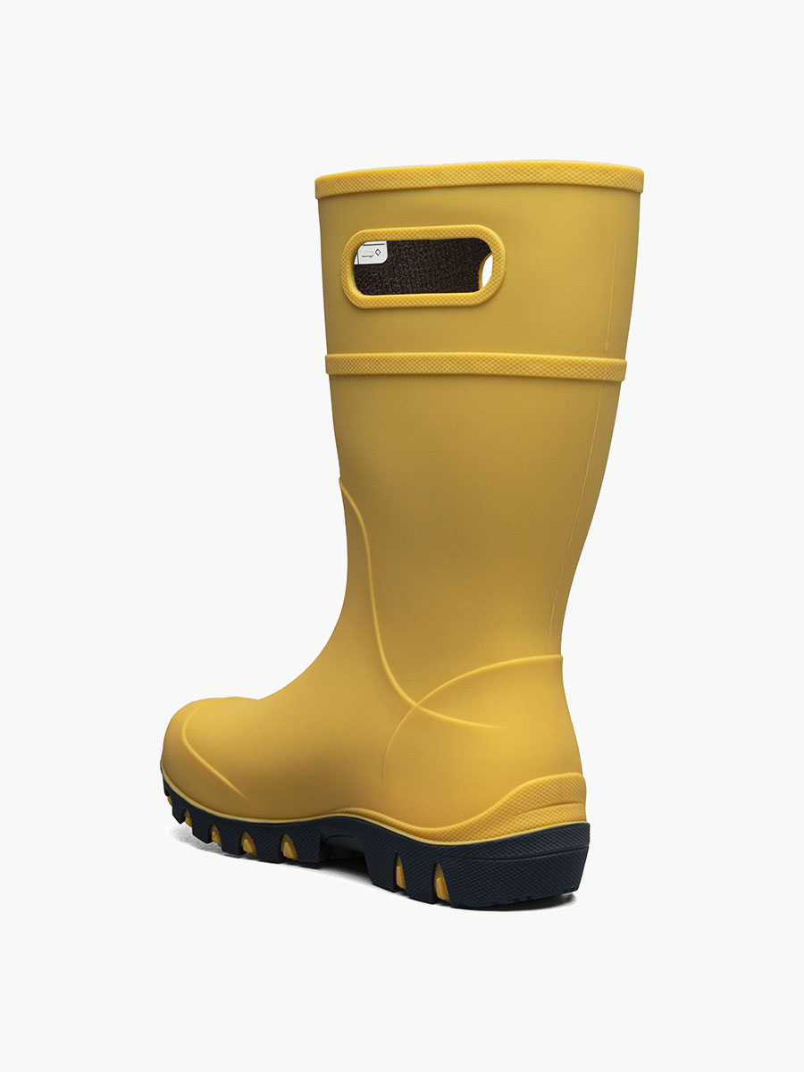 essential rain hoge kinderregenlaarzen zwart