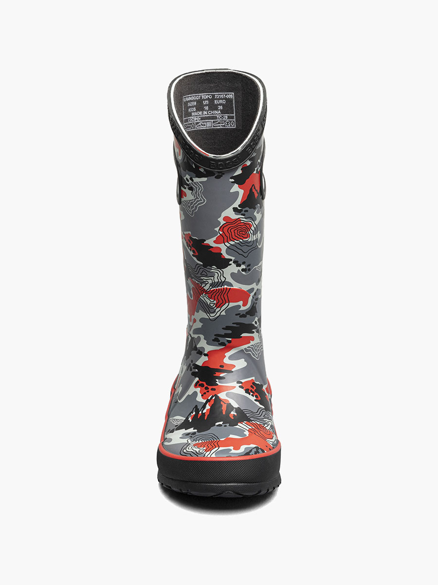 regenlaars topo camo kinderregenlaarsjes zwart multi