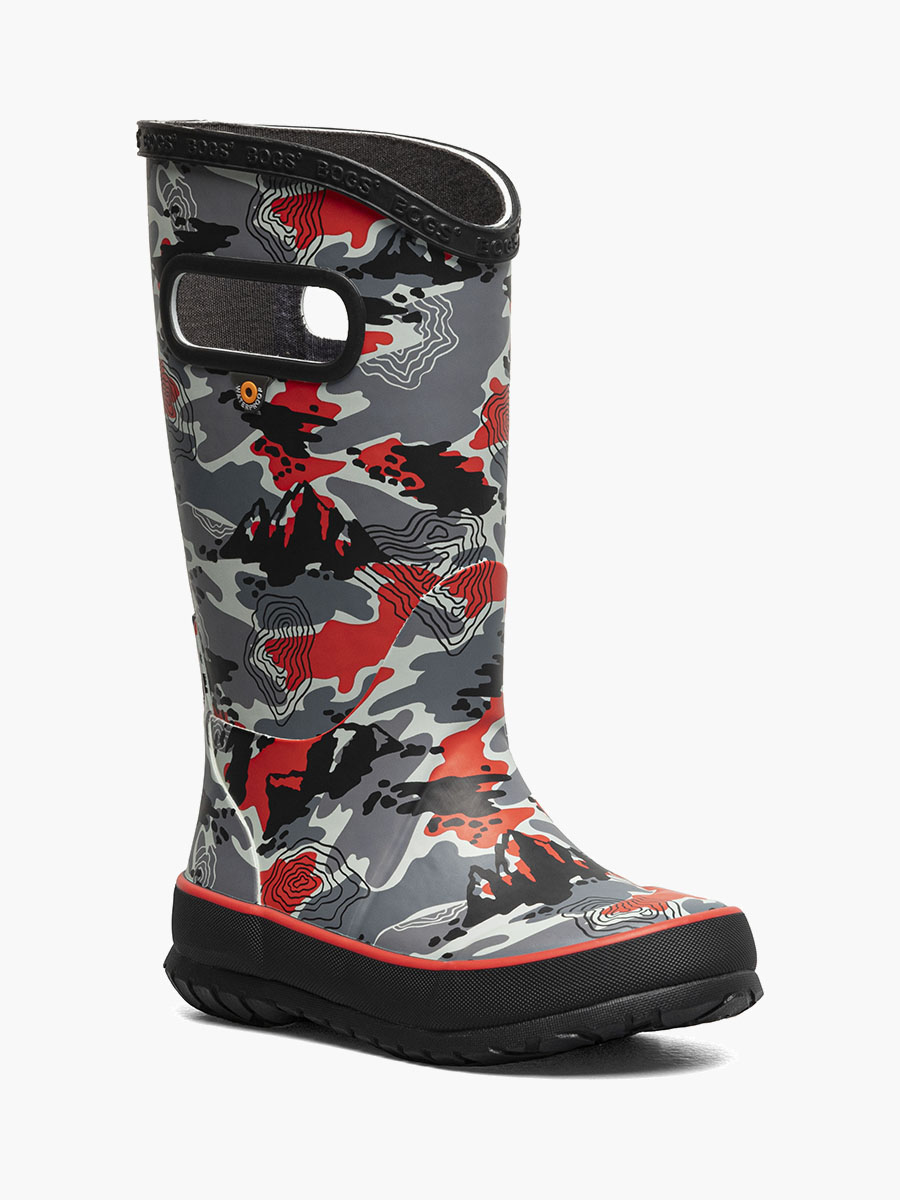 regenlaars topo camo kinderregenlaarsjes zwart multi