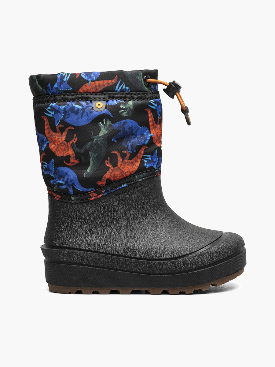 snow shell boot real dino kinderwinterlaarzen zwart multi