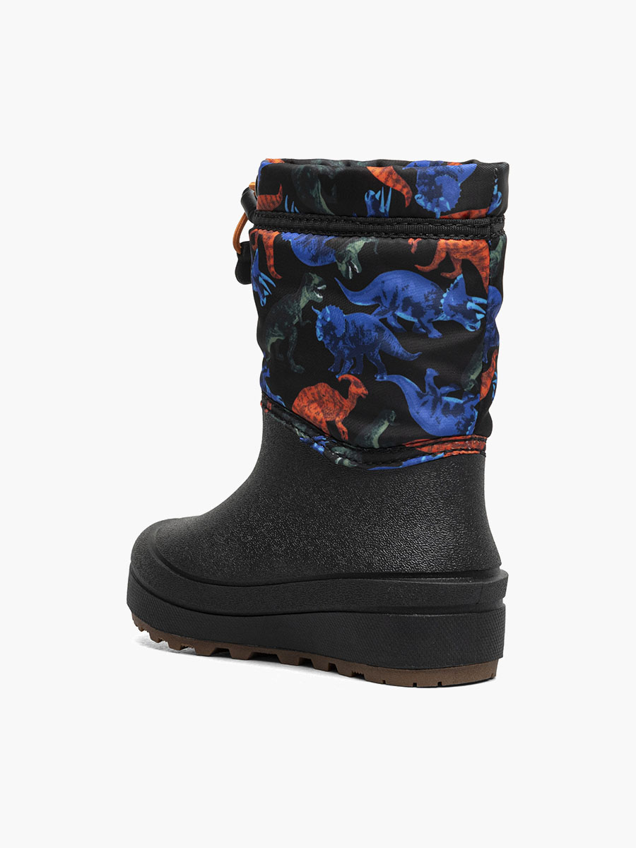 snow shell boot real dino kinderwinterlaarzen zwart multi