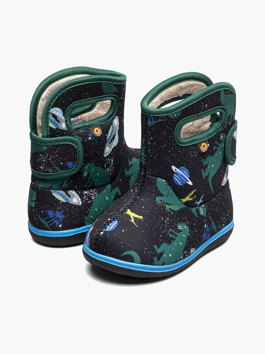 baby bogs ii jurassic dino waterdichte babylaarsjes zwart multi