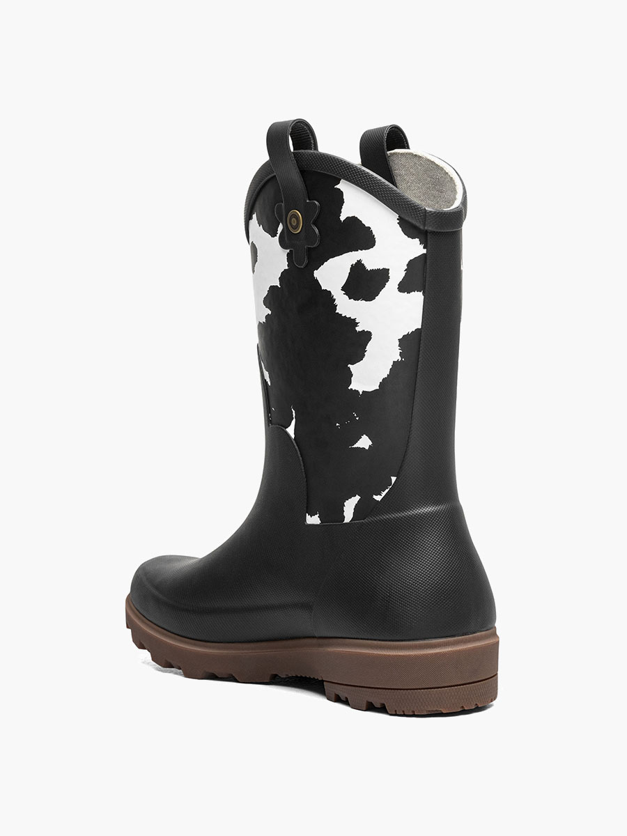 lil jolene kinderregenlaarzen zwart met wit