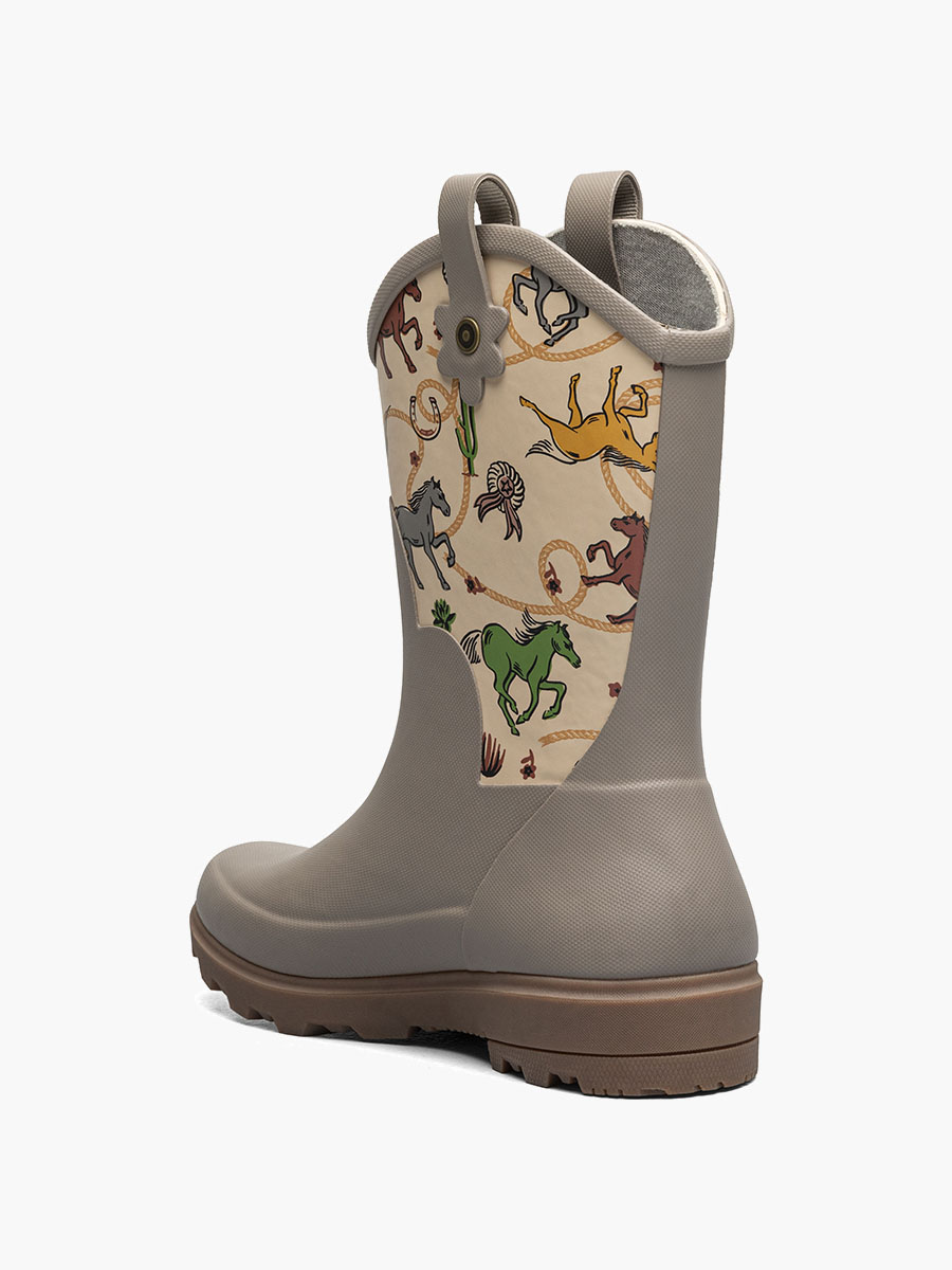 lil jolene kinderregenlaarzen zwart met wit