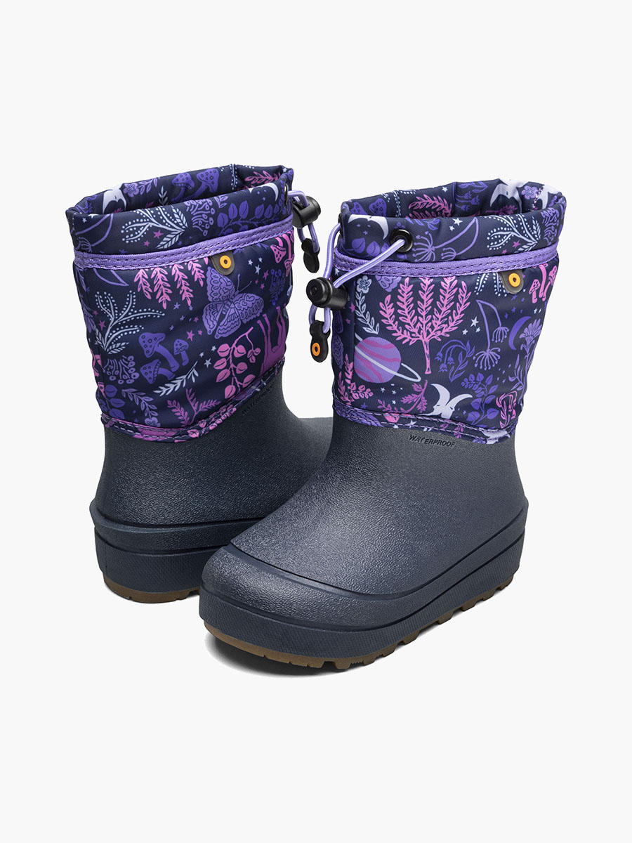 sneeuwlaars - cosmic forest kinderwinterlaarzen indigo multi