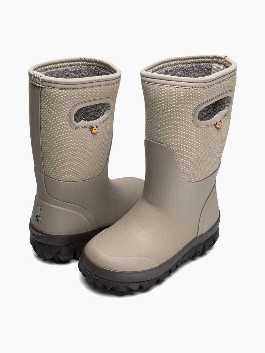 witte winterlaarzen voor kinderen met stippen zwart