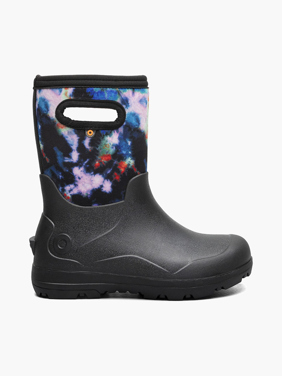 york seamless tie dye kinderwinterlaarzen zwart multi