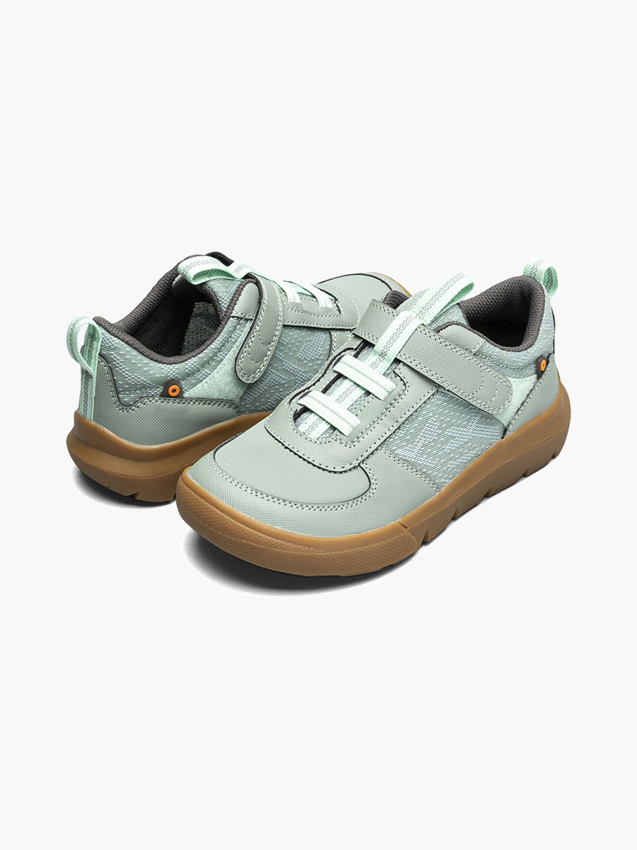 skyline kicker low kids slip ons zwart