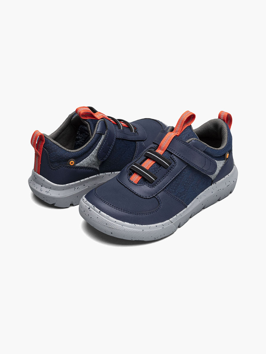 skyline kicker low kids slip ons zwart
