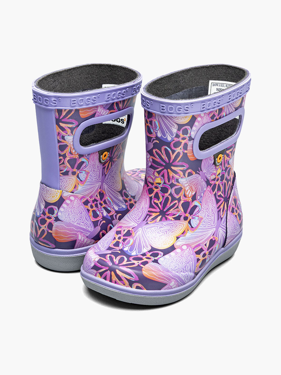 skipper ii solar butterfly kinderregenlaarzen paars multi