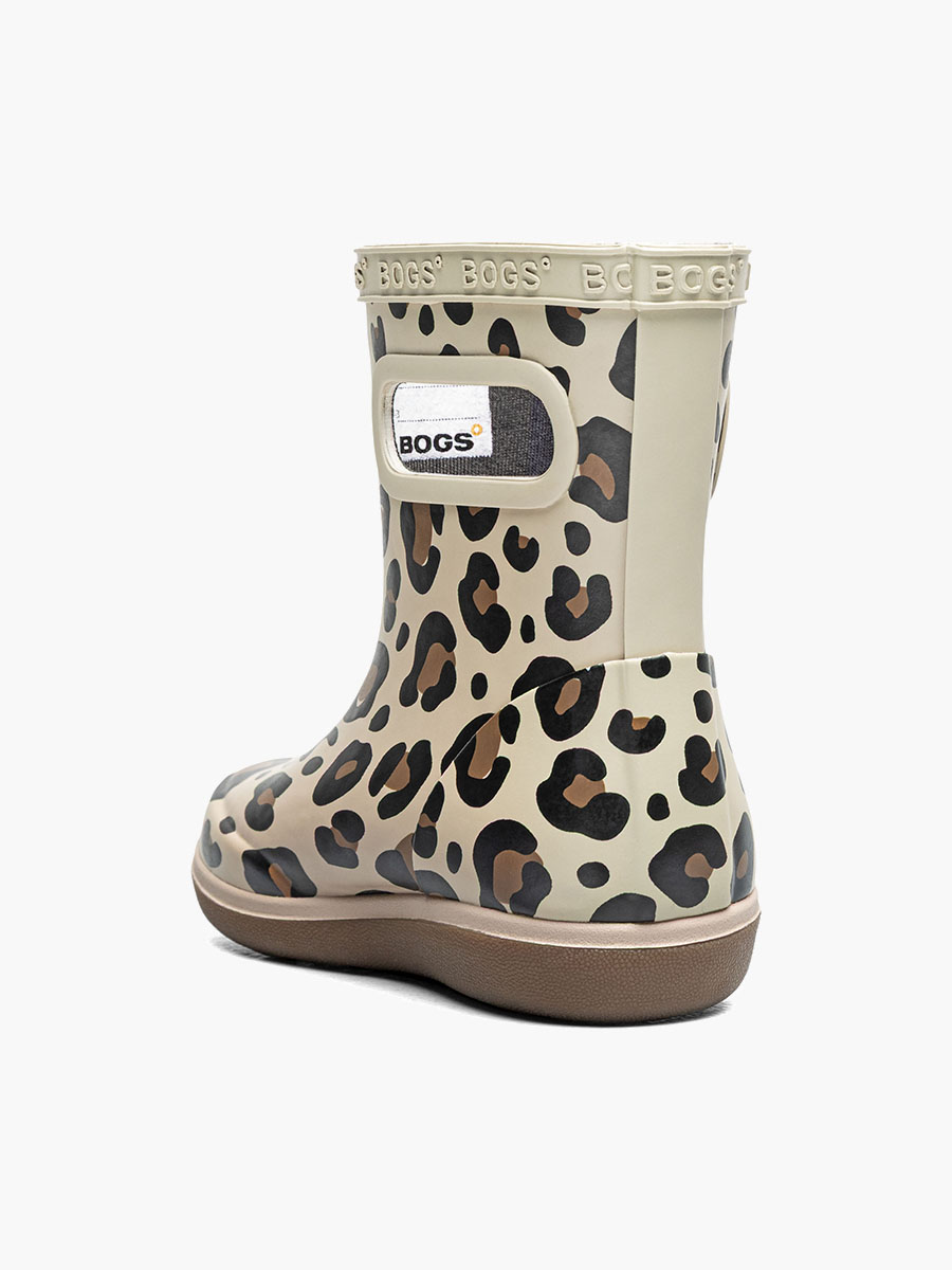 skipper ii leopard kinderregenlaarzen taupe multi