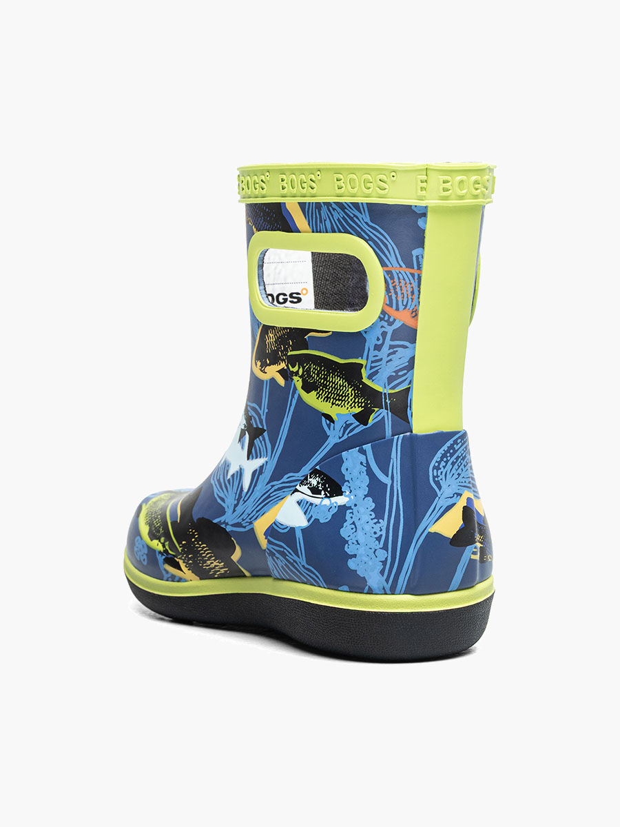 skipper ii fish kinderregenlaarzen marineblauw multi