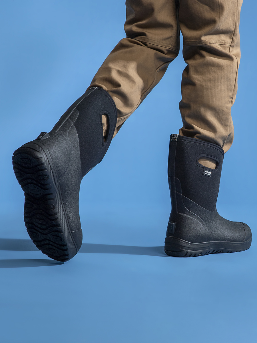 klassieke ultra mid geïsoleerde waterdichte laarzen voor heren zwart