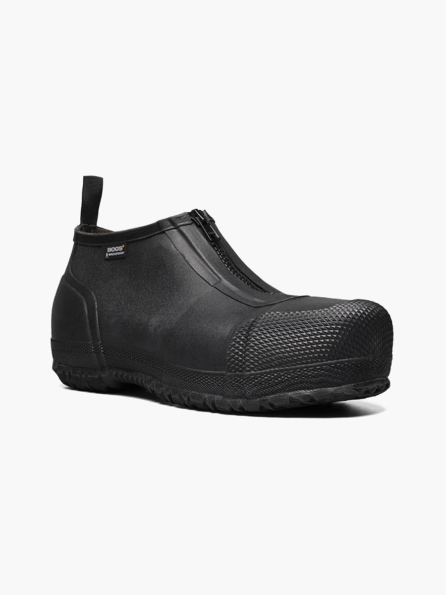 overshoe zip comp toe heren waterdichte werkoverschoen zwart