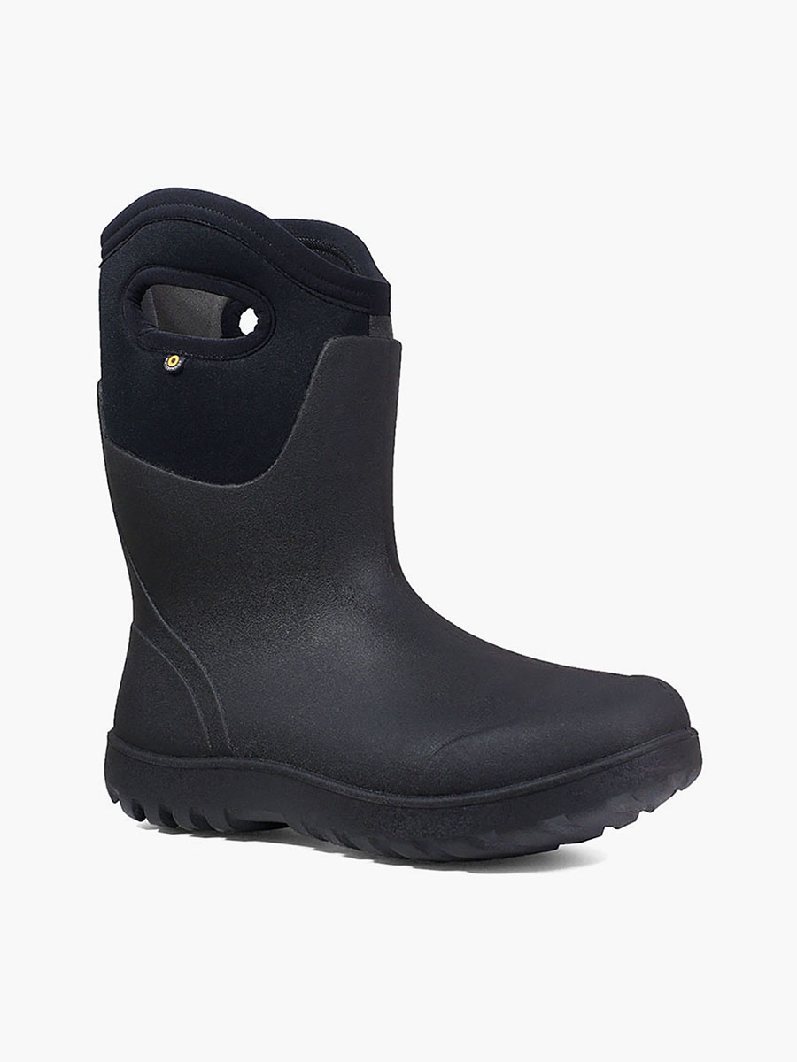 neo-classic mid dameslaarzen waterdicht en geïsoleerd zwart