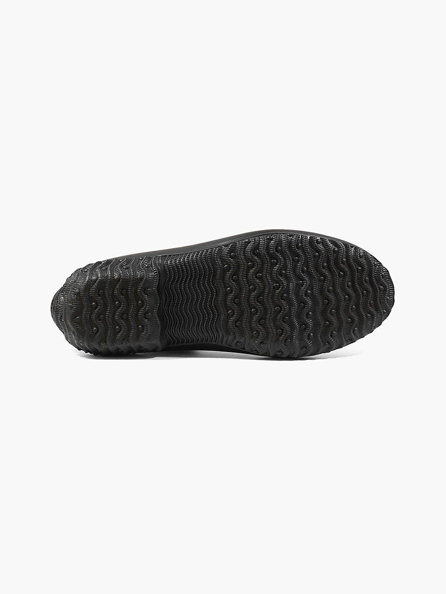 patch clog solid waterdichte instappers voor dames zwart