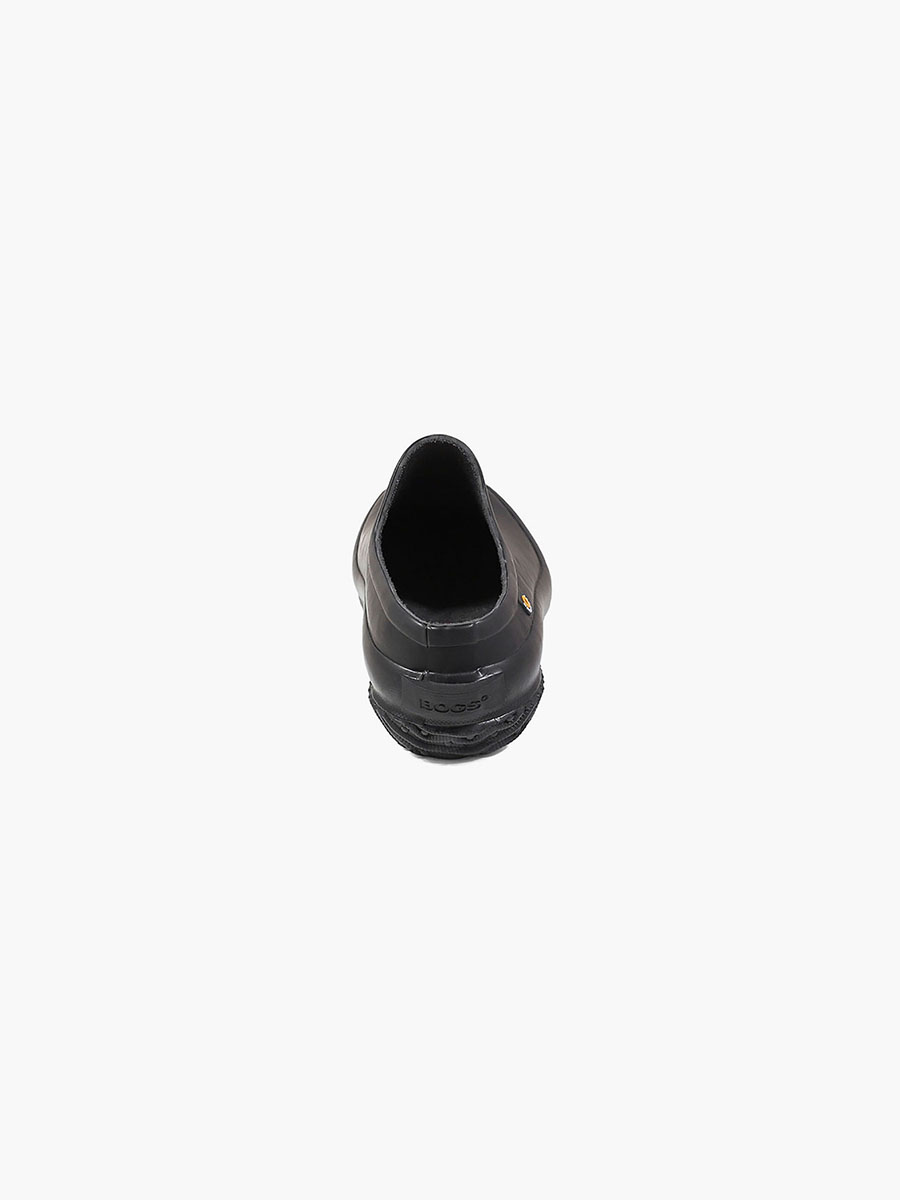 patch clog solid waterdichte instappers voor dames zwart