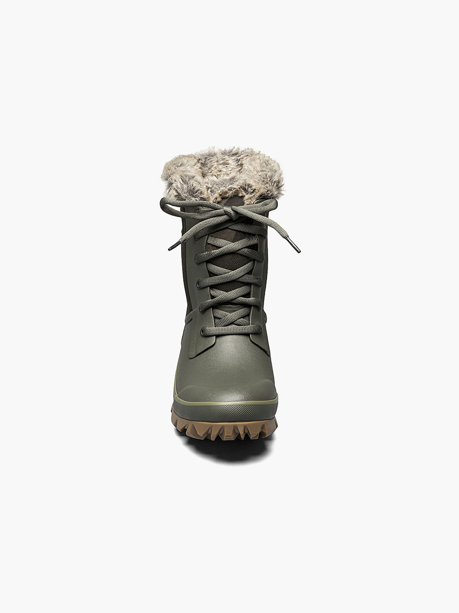 arcata tonal camo waterdichte sneeuwlaarzen voor dames donkergroen