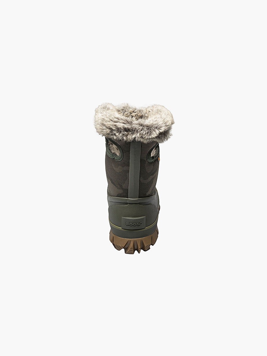 arcata tonal camo waterdichte sneeuwlaarzen voor dames donkergroen