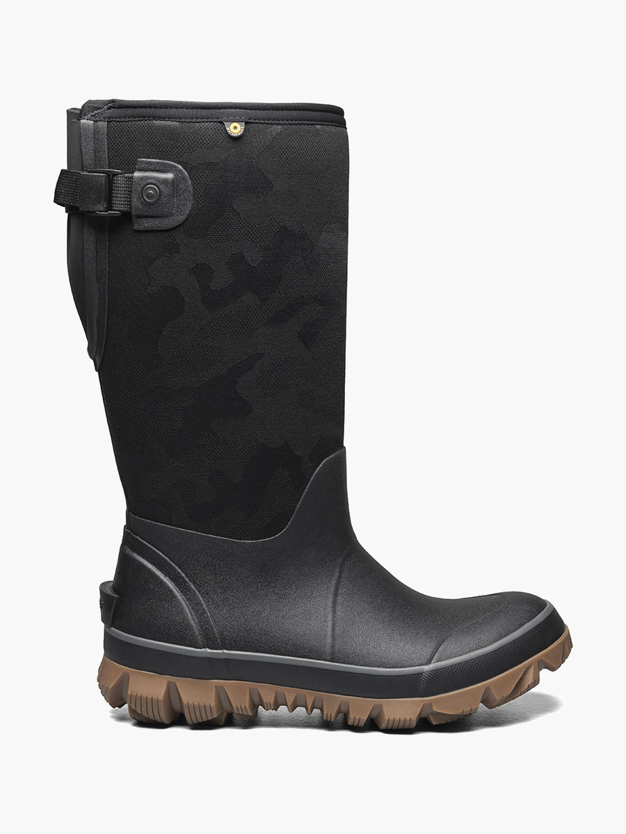 whiteout verstelbare kuit waterdichte slip-on snowboots voor dames zwart