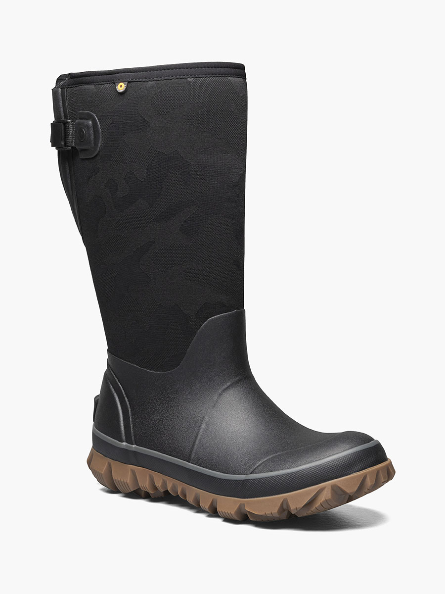 whiteout verstelbare kuit waterdichte slip-on snowboots voor dames zwart