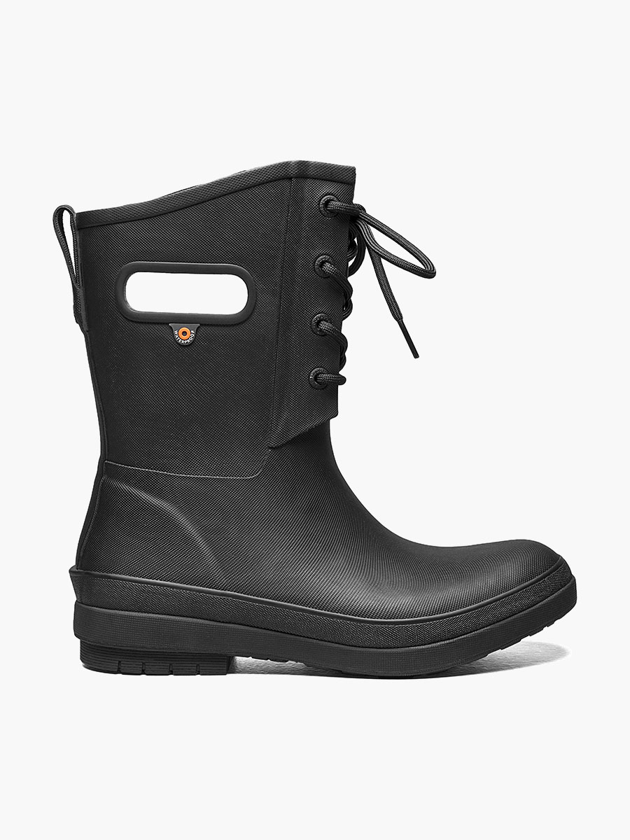 amanda ii lace waterdichte regenlaarzen voor dames zwart