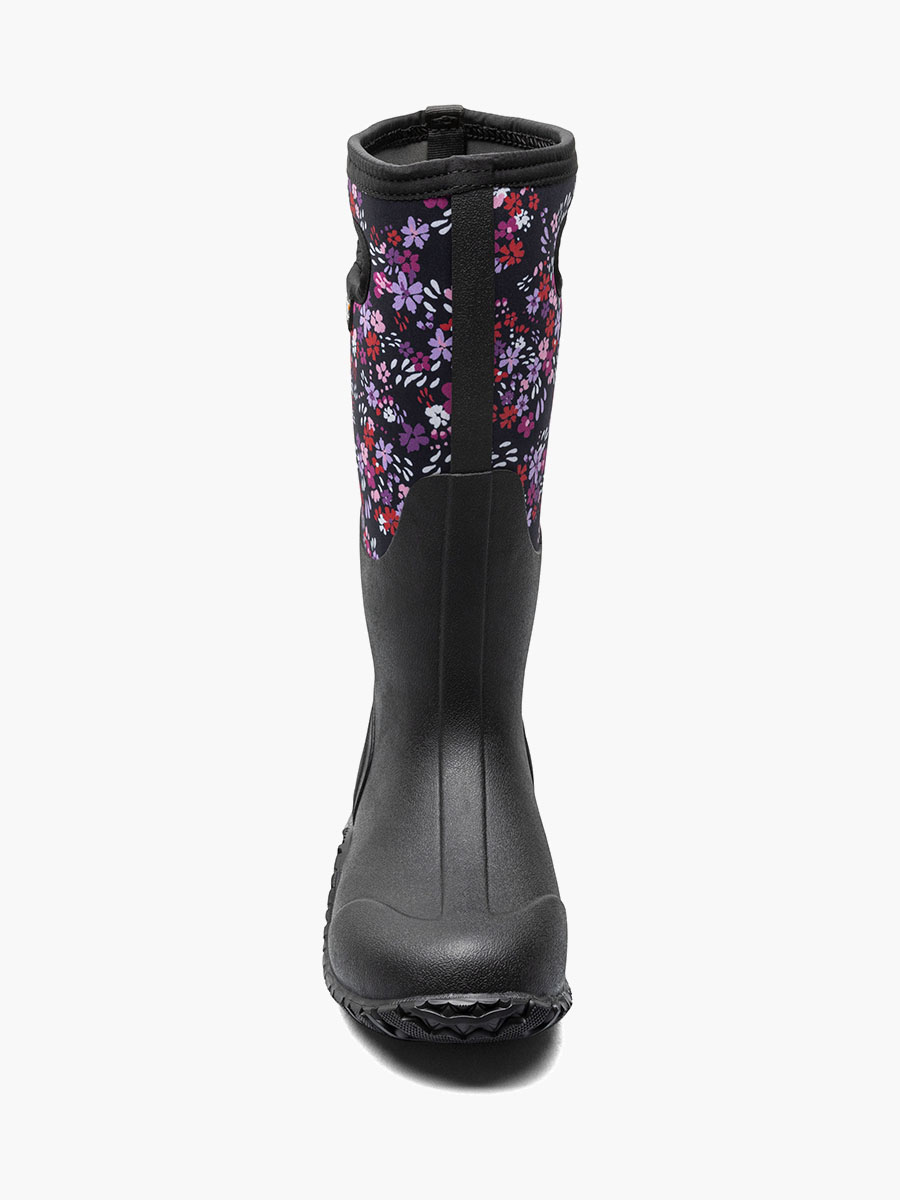 mesa water garden dames boerenlaarzen zwart multi