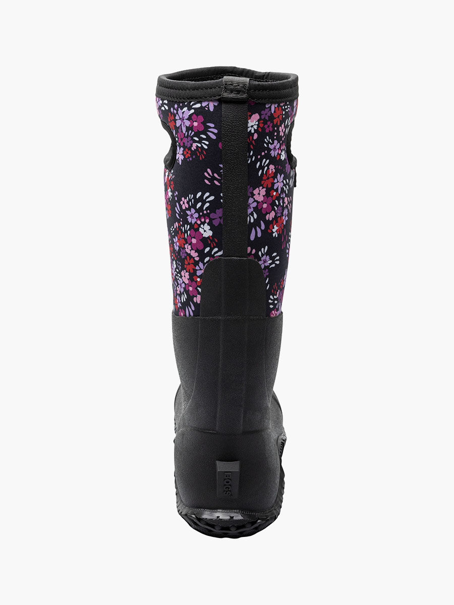 mesa water garden dames boerenlaarzen zwart multi
