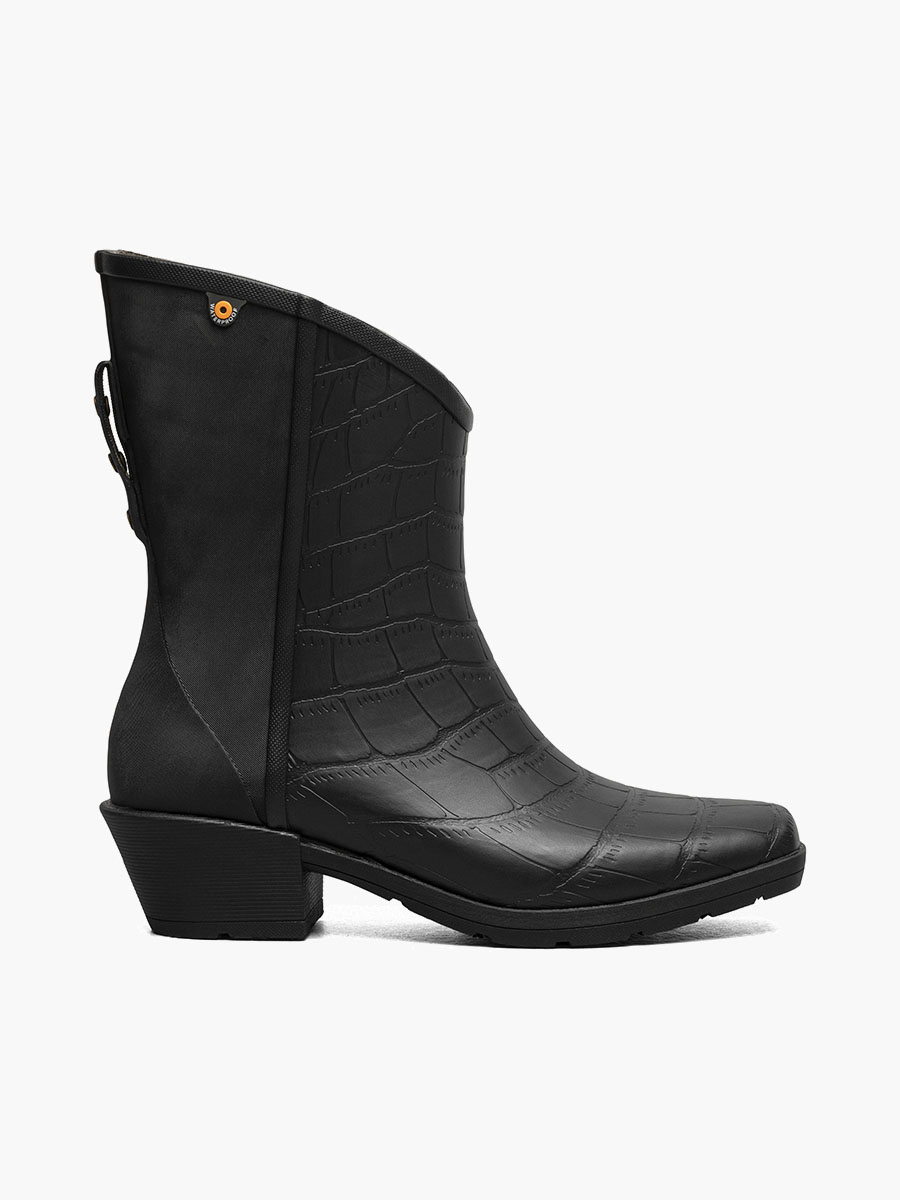 jolene mid regenlaarzen voor dames zwart