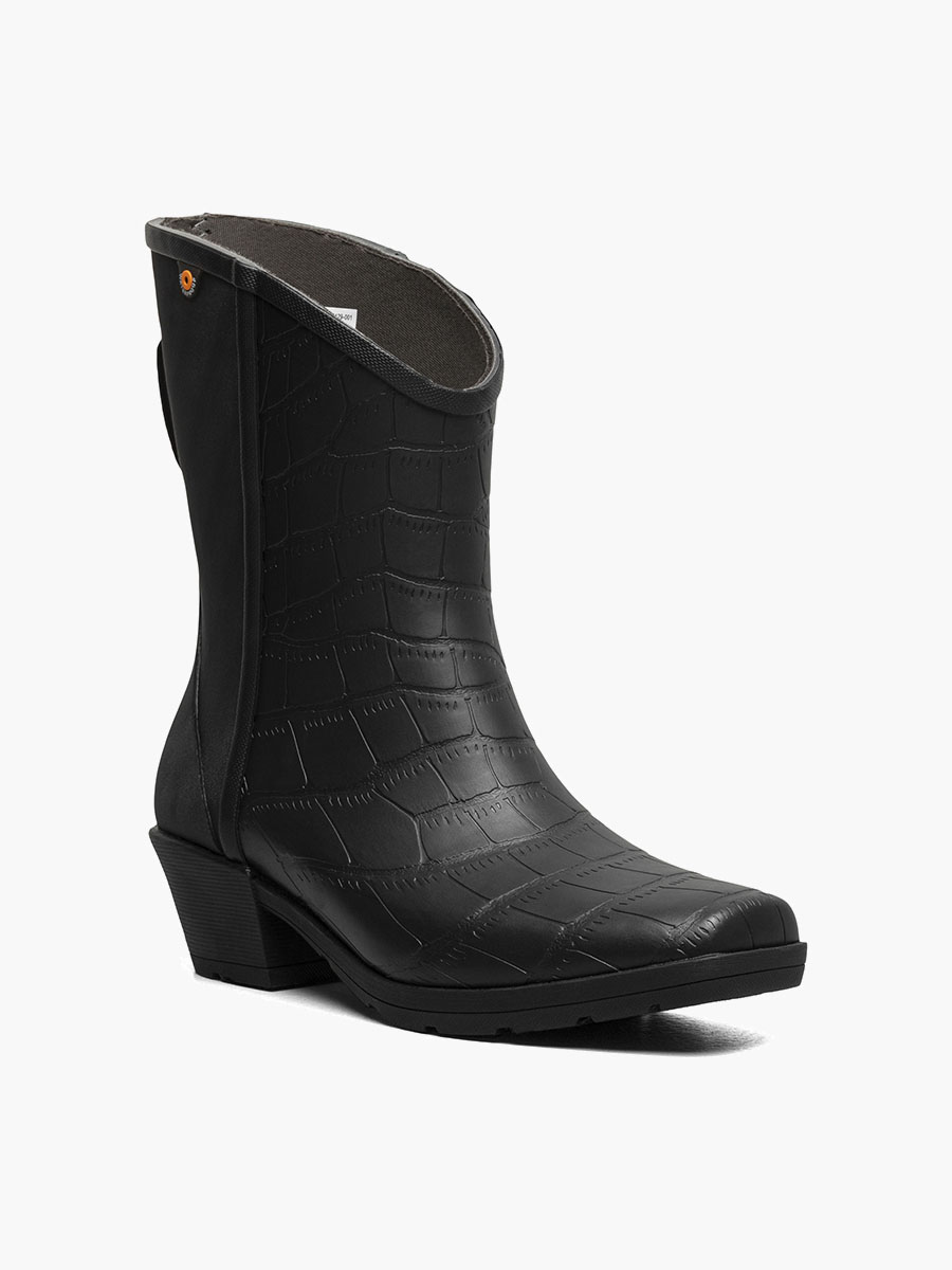 jolene mid regenlaarzen voor dames zwart