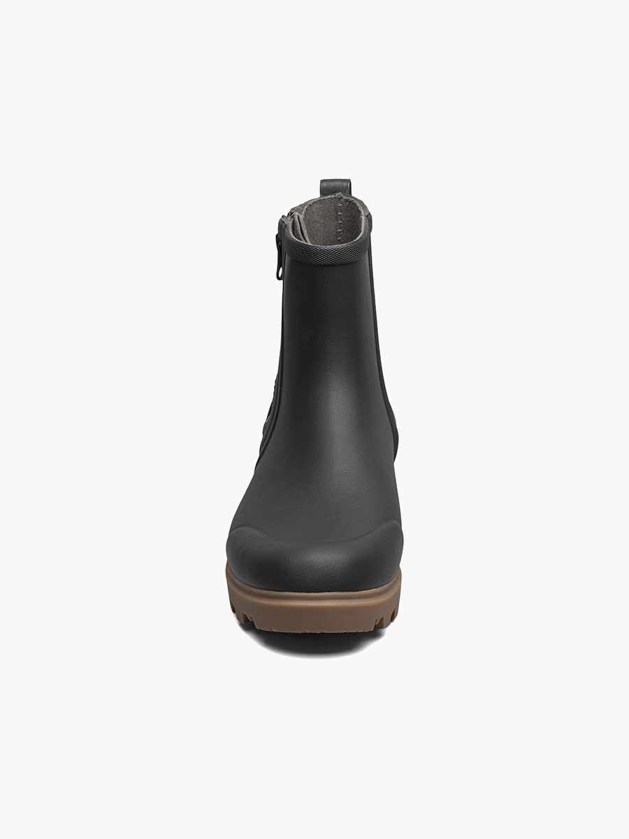 holly rain zip regenlaarzen voor dames zwart