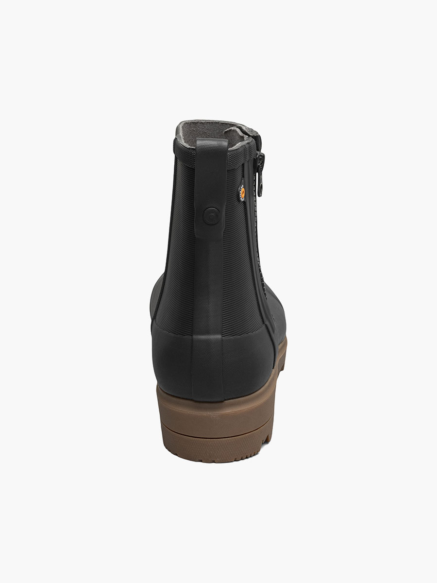 holly rain zip regenlaarzen voor dames zwart