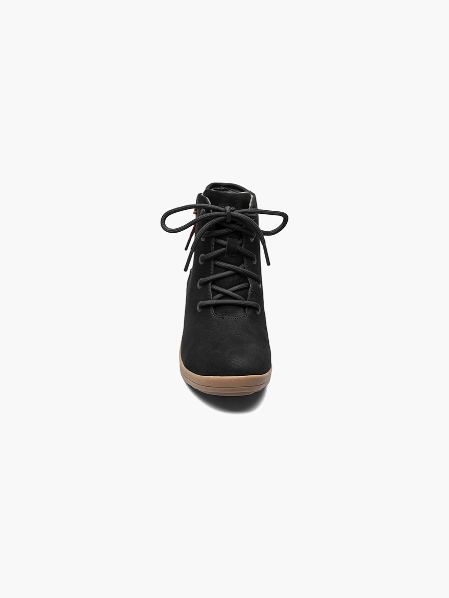 vista rugged lace dames casual laarzen zwart