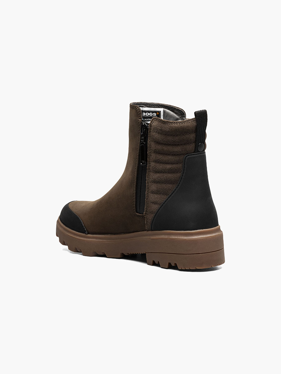 holly zip leather ii dames instappers zwart