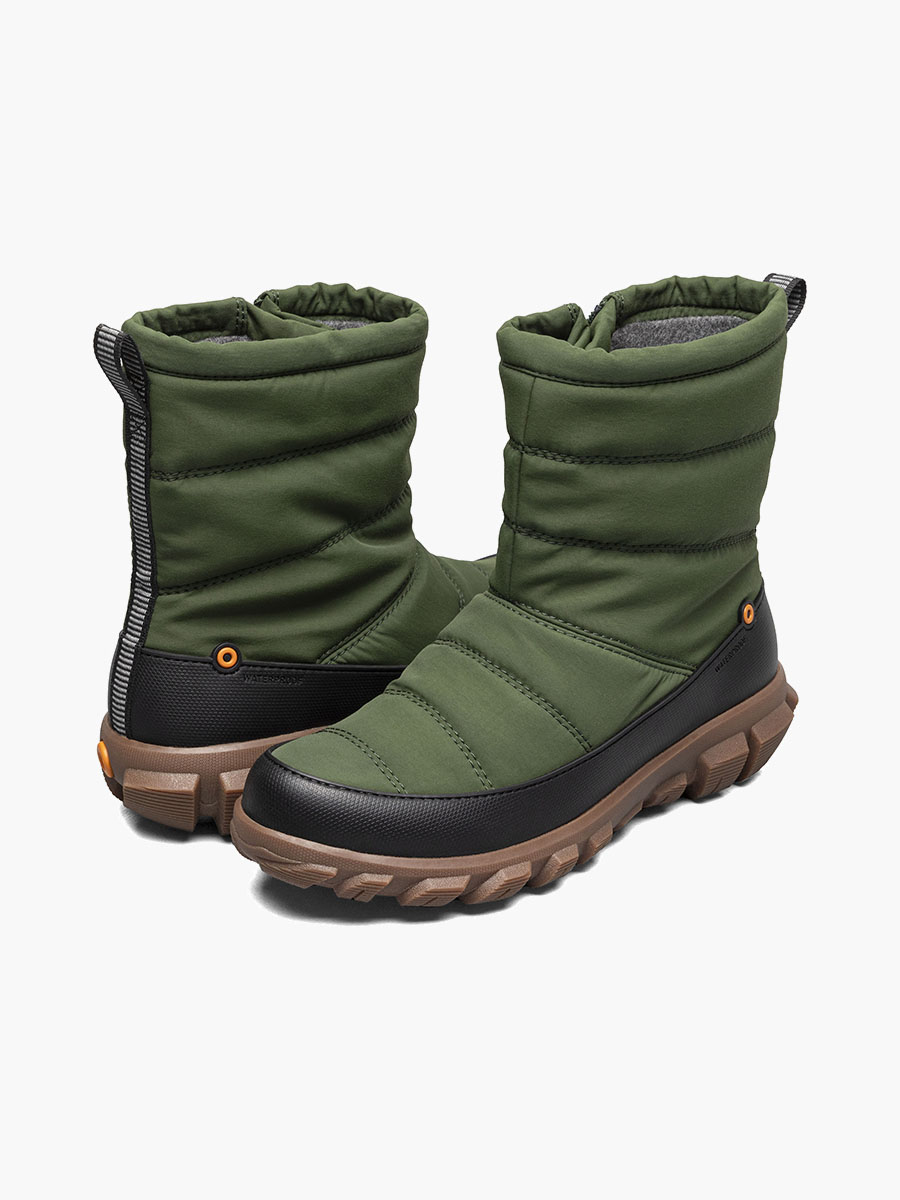 waterdichte laarzen voor dames van cedar quilt zwart.